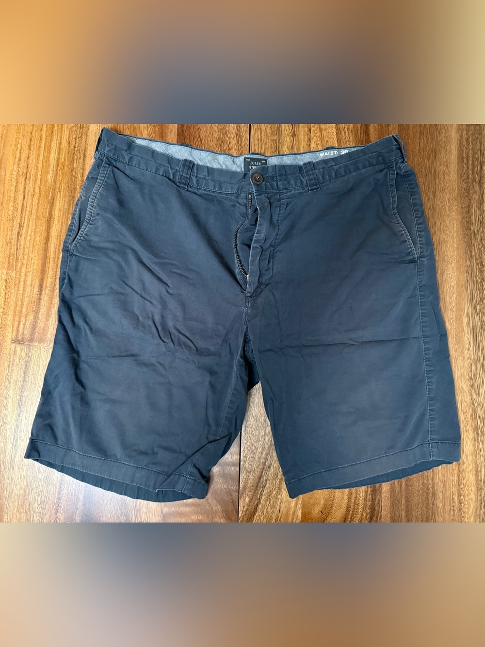 J. Crew Men’s Flat Front Black Cotton Shorts